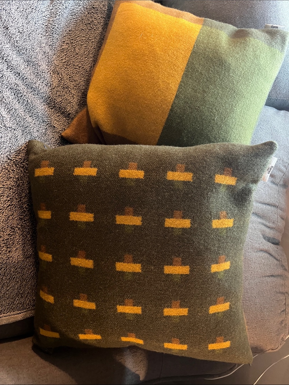 Set Roros Luxury tweed pillows Beautiful